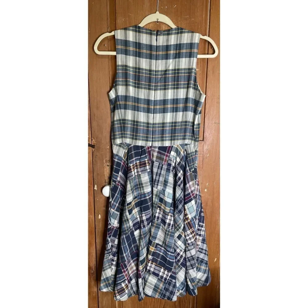 Ralph Lauren Madras Plaid Sleeveless A-line dress